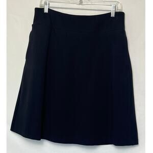 Betabrand Women’s Size Large Black Pull-On Skort Mini A-Line Athletic Casual